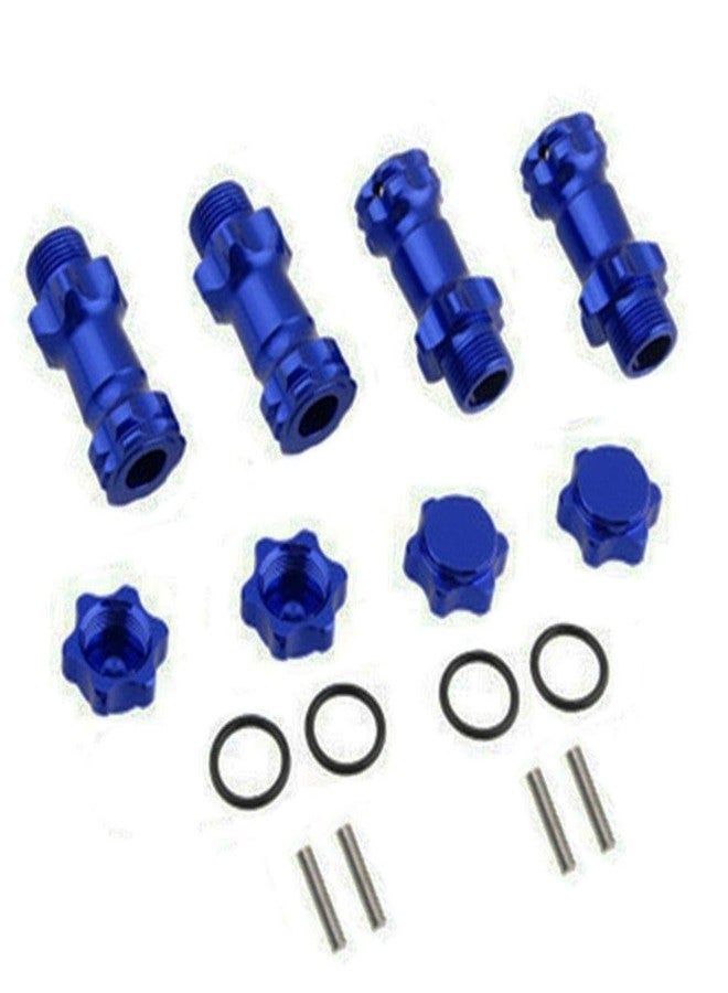 Treehobby 4PCS 17mm Aluminum Wheel Hex Hub 30mm Extension Adapter Capped Longer Combiner Coupler with Anti-Dust Cover for 1:8 RC Model Car Truck,Blue - Image 5